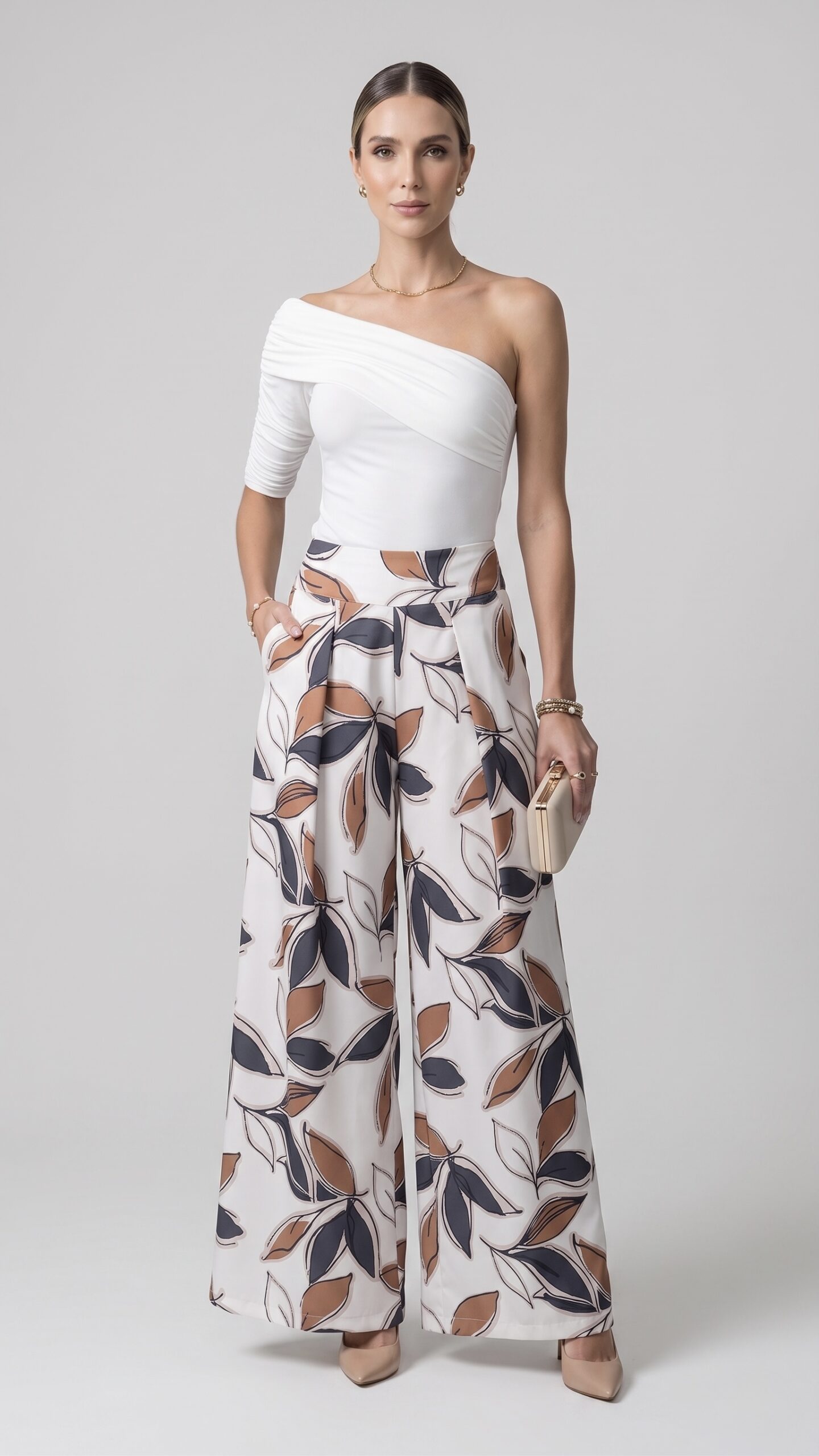 FALDA PANTALON ISLA HOJAS